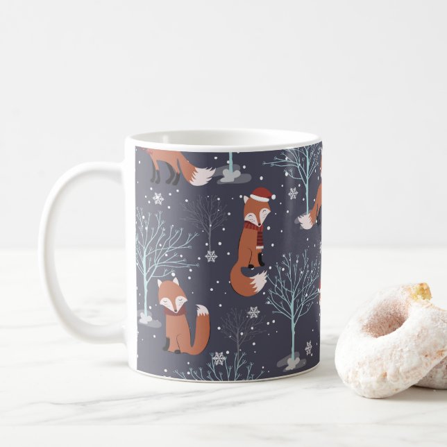 Mug Joli renard d'hiver (Avec donut)