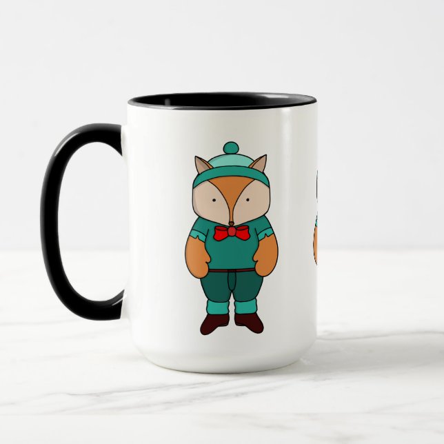 Mug Joli renard vert (Gauche)