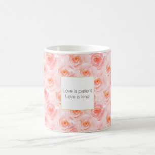 Mug Joli Roses d'aquarelle rose