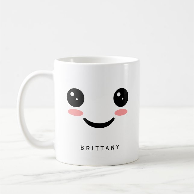 Mug Joli sourire visage Kawaii (Gauche)