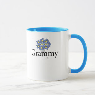 Mug Joli T-shirt Grammy Fleur Bleue