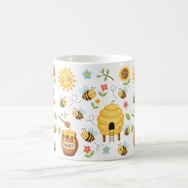 Mug Jolie abeille et ruche (Centre)