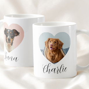 Mug Jolie Animal De Compagnie 2 Photo Cœur Écriture No