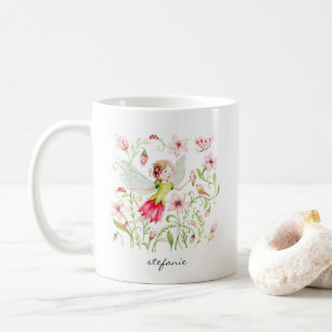 Mug Jolie aquarelle Fairy et rose Floral