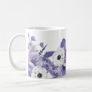 Mug Jolie aquarelle Violet Floral