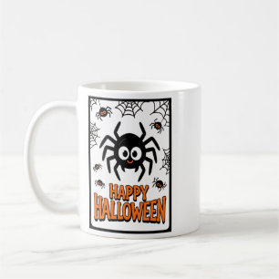 Mug Jolie araignée de dessin animé Joyeux Halloween