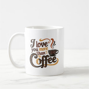 Mug Jolie art de mots d'amour de café