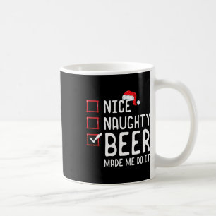 Mug Jolie bière coquine m'a fait faire la liste de Noë