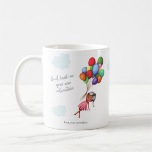 Mug Jolie Black Girl Ballons Coworker Adieu