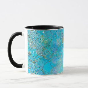 Mug Jolie Échelle de Sirène Brillante Perle Iridescent