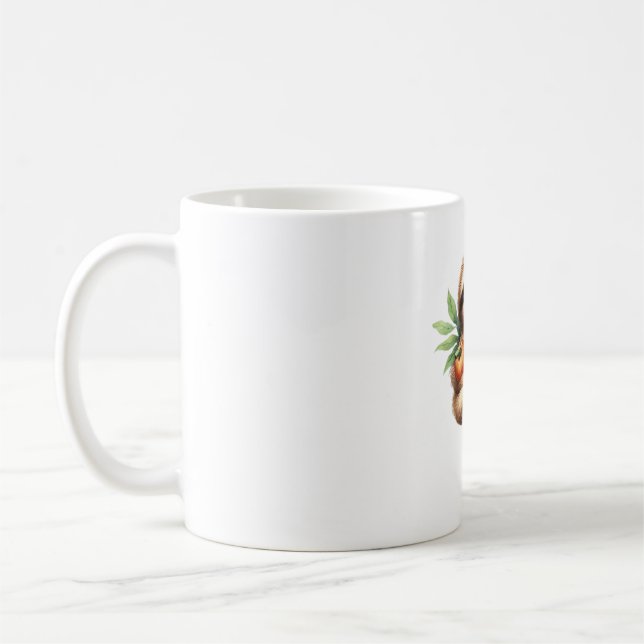Mug Jolie fentes pour bébé avec café Citrouille et crê (Gauche)