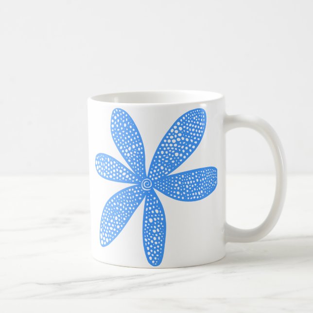 Mug Jolie Fleur - Bébé Bleu (Droite)