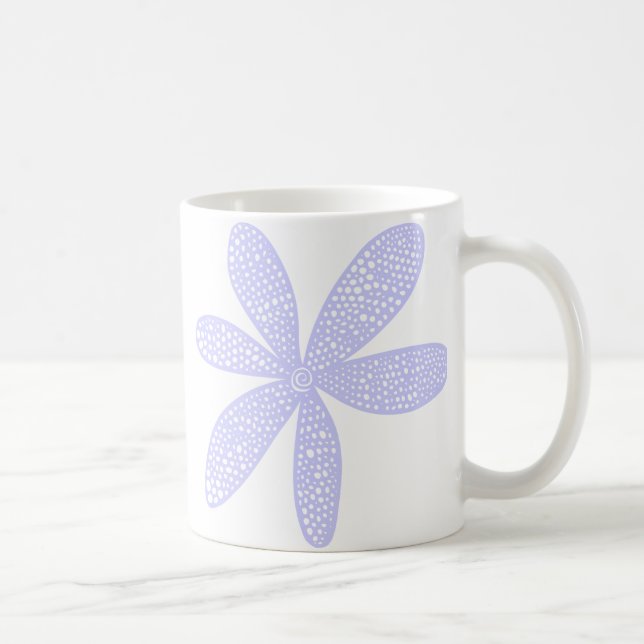 Mug Jolie Fleur - Bleu Poudre (Droite)