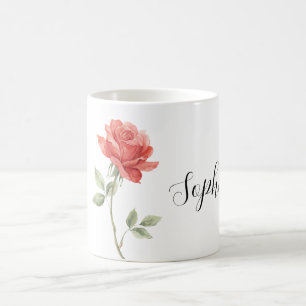 Mug Jolie Fleur de Rose Rouge