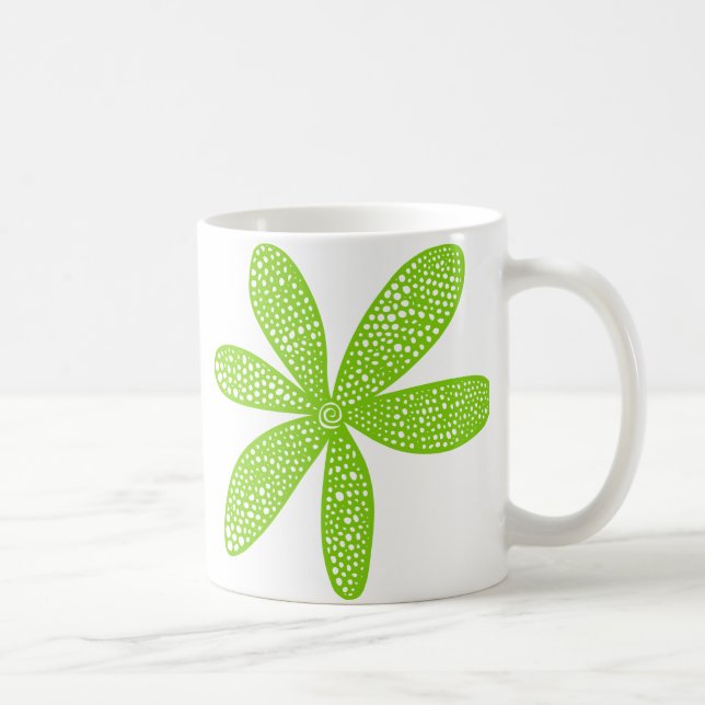 Mug Jolie Fleur - Martian Green (Droite)