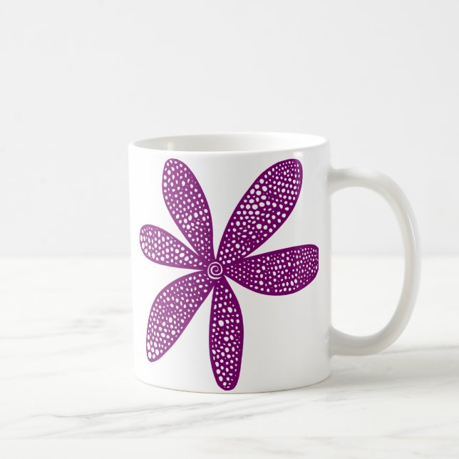 Mug Jolie Fleur - Plum (Droite)