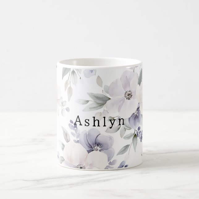 Mug Jolie Fleurs De Lavande D'Ivoire Violet (Centre)