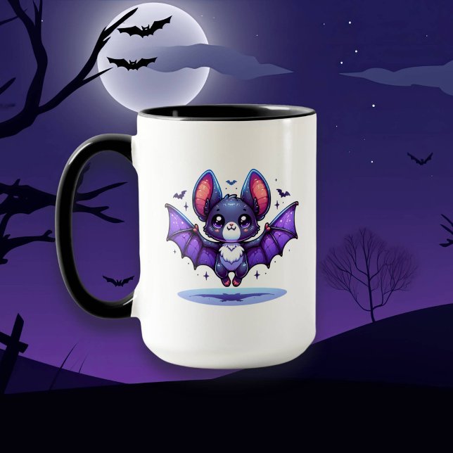 Mug Jolie Flirty Je suis Batty pour toi Chat Halloween (Créateur téléchargé)