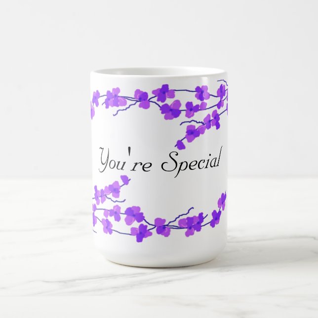 Mug Jolie floraison violette - Votre spécial (Centre)