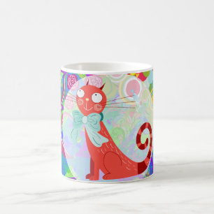 Mug Jolie Madame folle Gifts Vibrant Colorful de chat