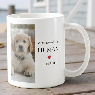 Mug Jolie Photo de Chien Nom Moderne Simple