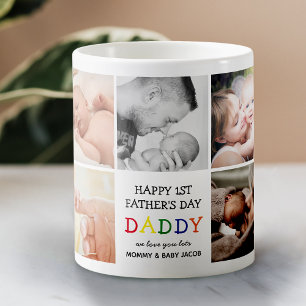 Mug Jolie première fête des pères papa Collage photo