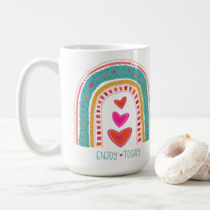 Mug Jolie Profitez Aujourd'Hui Fun Rainbow Inspirivity