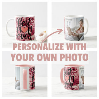 Mug Jolie rose élégant meilleure maman floral