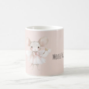 Mug Jolie souris fée ailes roses