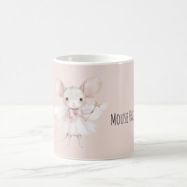 Mug Jolie souris fée ailes roses (Centre)