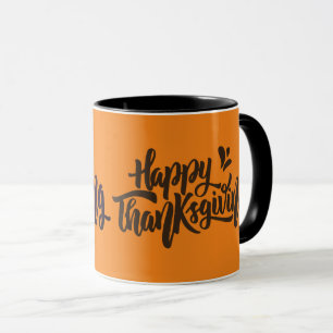 Mug Jolie typographie pour Thanksgiving