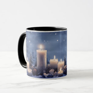 Mug Jolies bougies pendant les vacances de neige