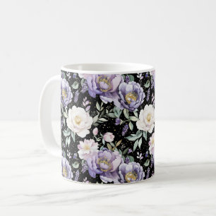 Mug Jolies Fleurs Blanches Violettes