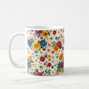 Mug Jolies fleurs sauvages printanières colorées chic 