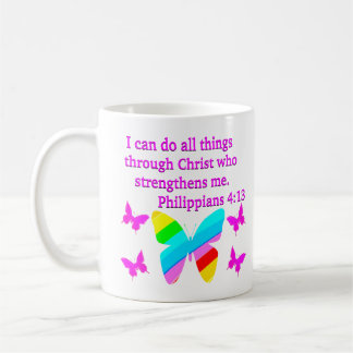 MUG JOLIMENT PHILIPPIENS 4:13 BUTTERFLY DESIGN