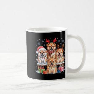 Mug Jolis Noël Chow Chow Pupes Amoureux des Chiens Drô