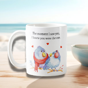 Mug Jolis oiseaux romantiques de la Saint-Valentin