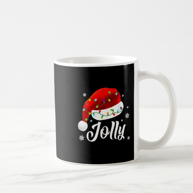 Mug Jolly Subtle Minimal Christmas Funny Holiday Party (Droite)