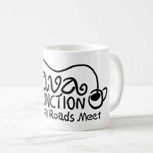 Mug Jonction Java avec du café Texte noir