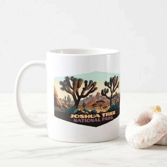 Mug Joshua Tree National Park California Desert (Avec donut)