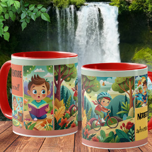Mug Jote Kid Illustrations personnalisées Adventure Mu