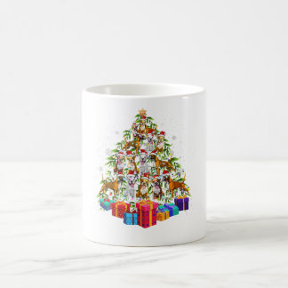 Mug Jote Noël Arbre Boxe Chien Famille Noël Cadeau