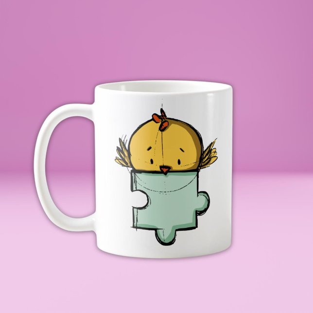 Mug Jote Oiseau Jigsaw Pièce de puzzle (Créateur téléchargé)