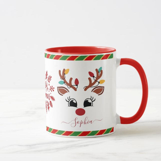 Mug Jote Reindeer Noël Enfants Chocolat chaud (Droite)