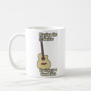Mug Jouer à la guitare est toujours une bonne idée.