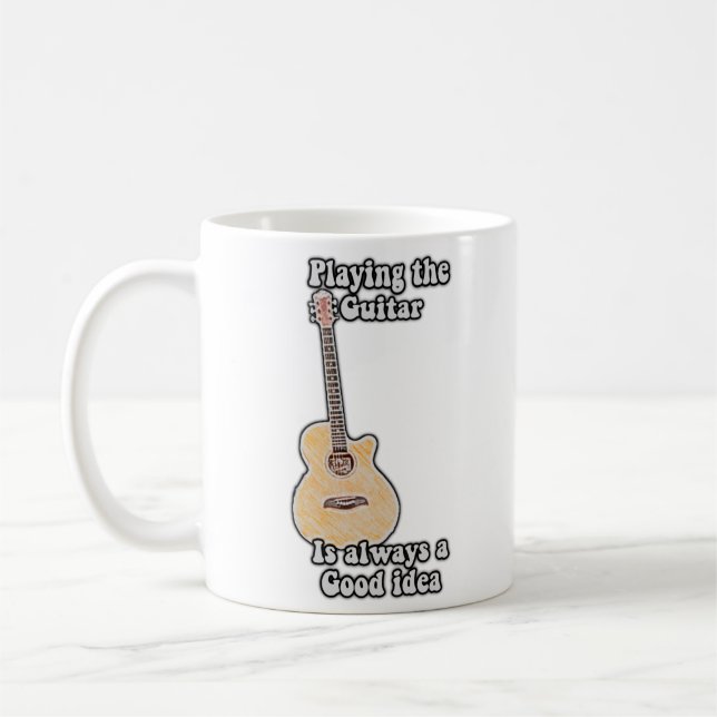 Mug Jouer à la guitare est toujours une bonne idée. vi (Gauche)