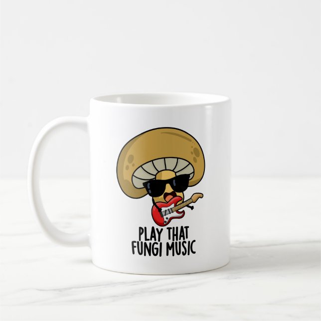 Mug Jouer Ce Fungi Musique Funny Champignons Pun (Gauche)