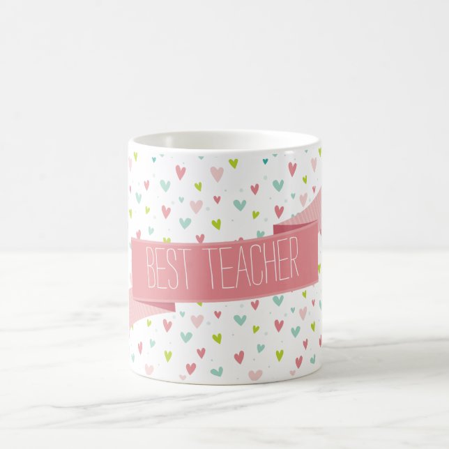 Mug JOUER COEURS MODERNE motif brillant (Centre)