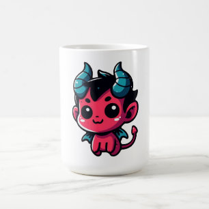 Mug Jouer Red Devil - Dessin, Caractère, Rouge, Kawai
