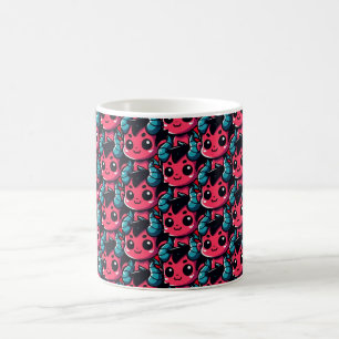 Mug Jouer Red Devil - Dessin, Caractère, Rouge, Kawai
